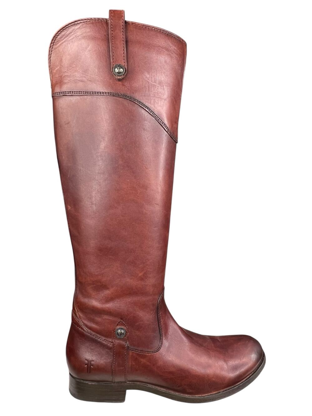 Frye Women’s Melissa Tab Redwood Leather Riding Boot Size US 7